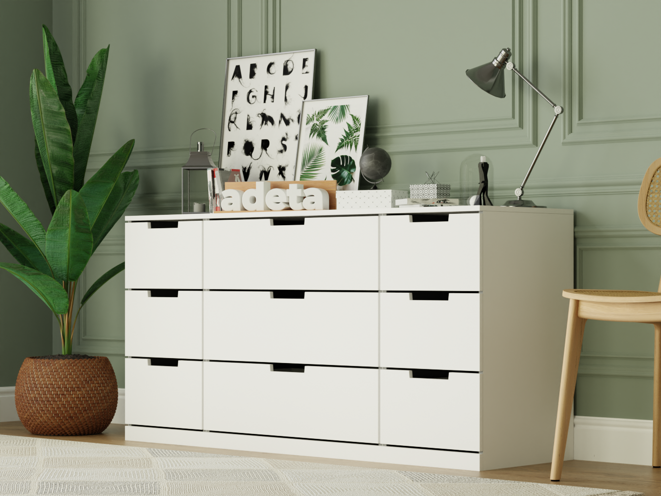 Комод Нордли 25 white ИКЕА (IKEA) изображение товара