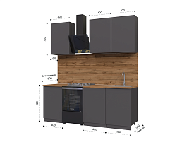 Изображение товара Кухонный гарнитур METOД 2 grey ИКЕА (IKEA) на сайте adeta.ru